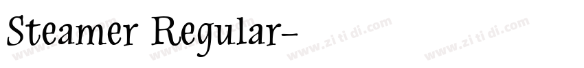 Steamer Regular字体转换